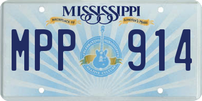 MS license plate MPP914