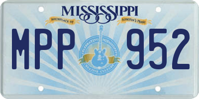 MS license plate MPP952