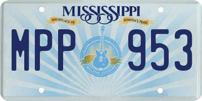 MS license plate MPP953