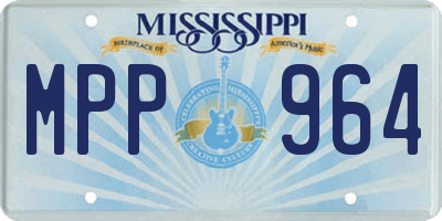 MS license plate MPP964