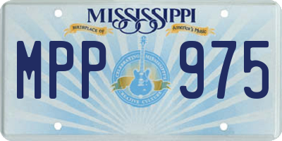 MS license plate MPP975