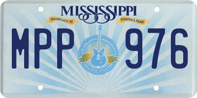 MS license plate MPP976