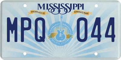 MS license plate MPQ044