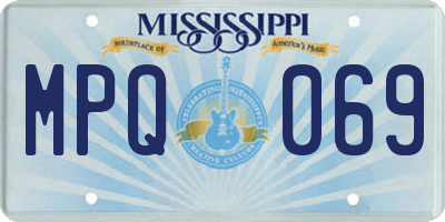 MS license plate MPQ069