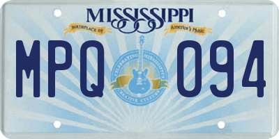 MS license plate MPQ094