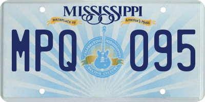 MS license plate MPQ095