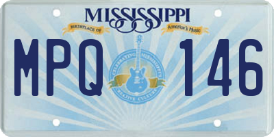 MS license plate MPQ146