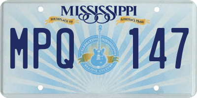 MS license plate MPQ147