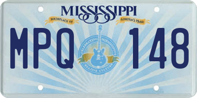 MS license plate MPQ148