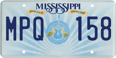 MS license plate MPQ158