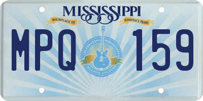 MS license plate MPQ159