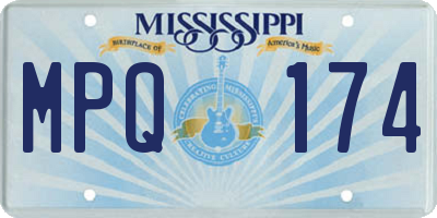 MS license plate MPQ174