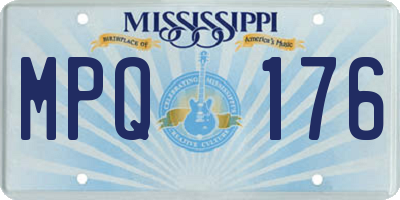 MS license plate MPQ176