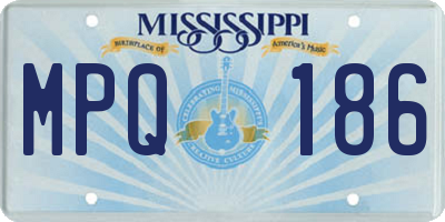 MS license plate MPQ186
