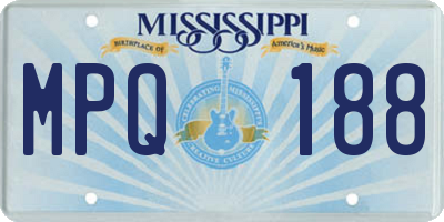 MS license plate MPQ188
