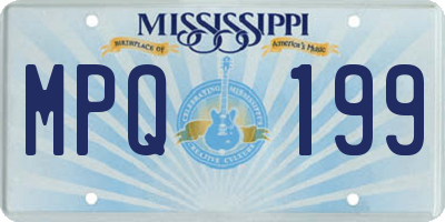 MS license plate MPQ199
