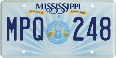 MS license plate MPQ248