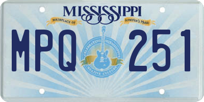 MS license plate MPQ251