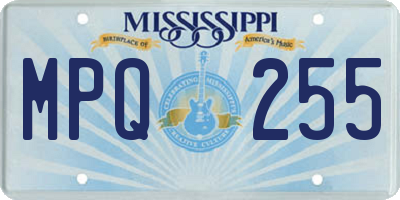 MS license plate MPQ255