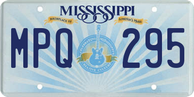 MS license plate MPQ295