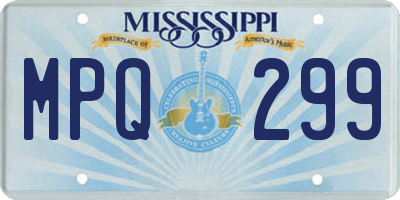 MS license plate MPQ299