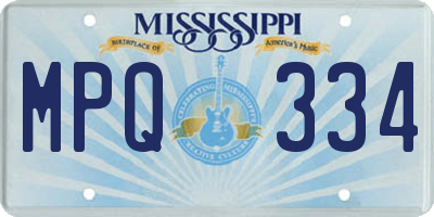 MS license plate MPQ334