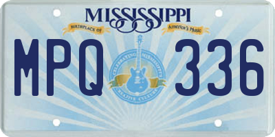 MS license plate MPQ336