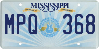 MS license plate MPQ368