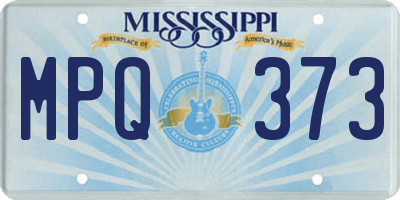 MS license plate MPQ373