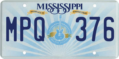 MS license plate MPQ376