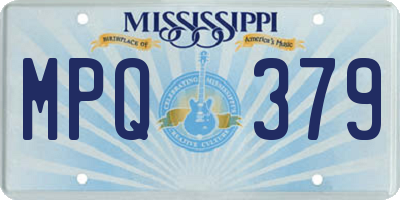 MS license plate MPQ379