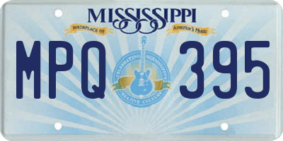MS license plate MPQ395