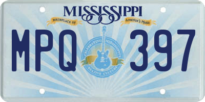 MS license plate MPQ397