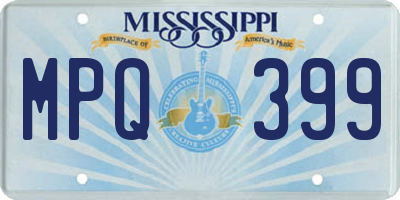 MS license plate MPQ399