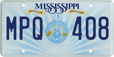 MS license plate MPQ408