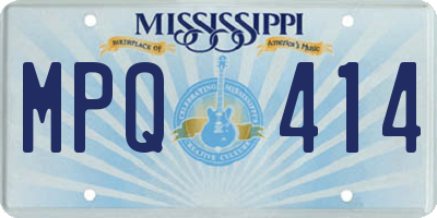 MS license plate MPQ414