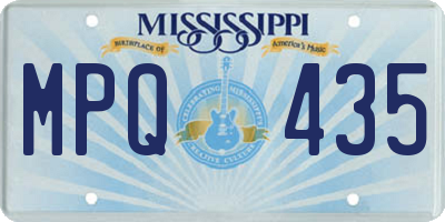 MS license plate MPQ435