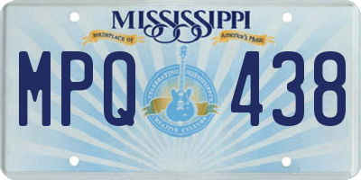 MS license plate MPQ438