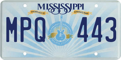 MS license plate MPQ443
