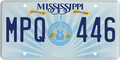 MS license plate MPQ446