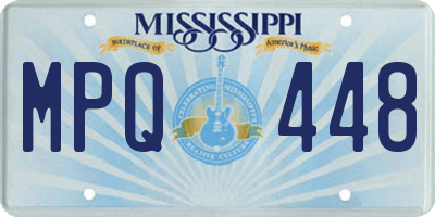 MS license plate MPQ448