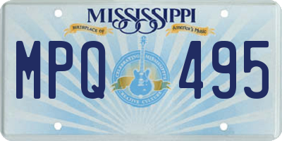 MS license plate MPQ495
