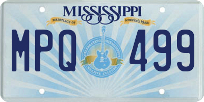 MS license plate MPQ499