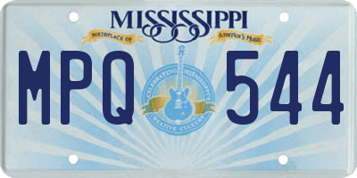 MS license plate MPQ544