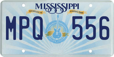 MS license plate MPQ556