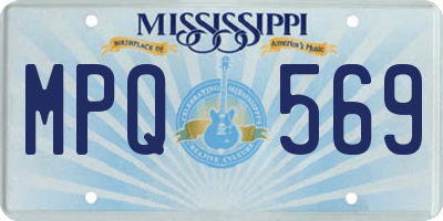 MS license plate MPQ569