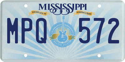 MS license plate MPQ572