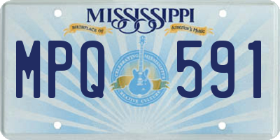 MS license plate MPQ591