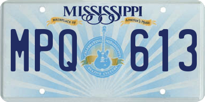 MS license plate MPQ613