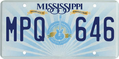 MS license plate MPQ646